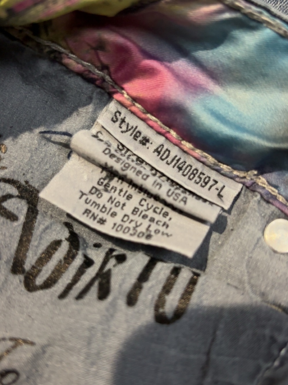 Adiktd Dark Blue Boot Cut jeans - Picture 6 of 7
